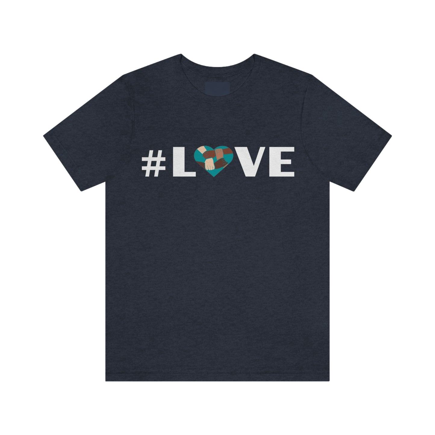 Love & Unity Heart. Unisex T-Shirt