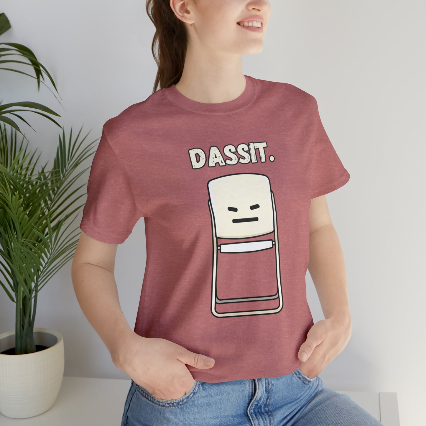 Dassit. Cartoon White Chair Edition. Unisex T-Shirt