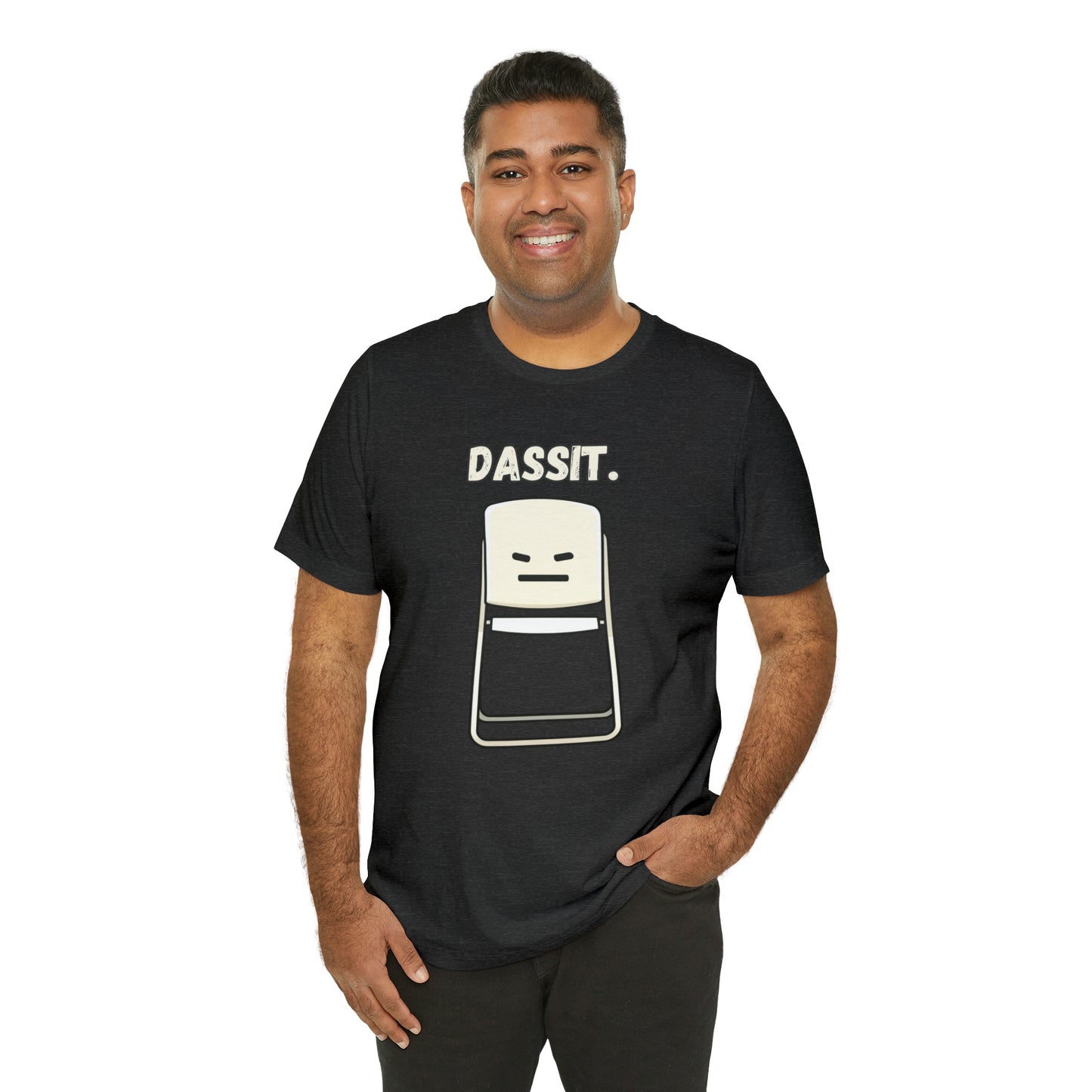 Dassit. Cartoon White Chair Edition. Unisex T-Shirt