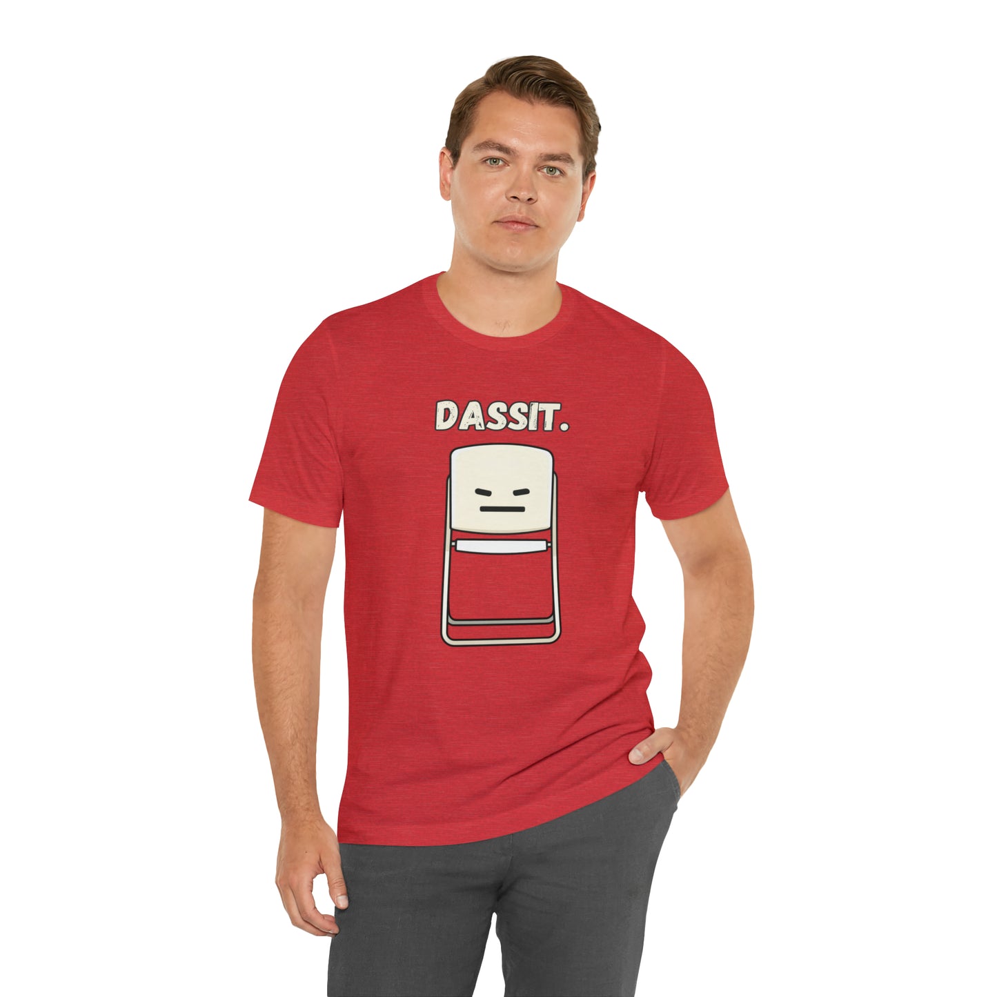 Dassit. Cartoon White Chair Edition. Unisex T-Shirt