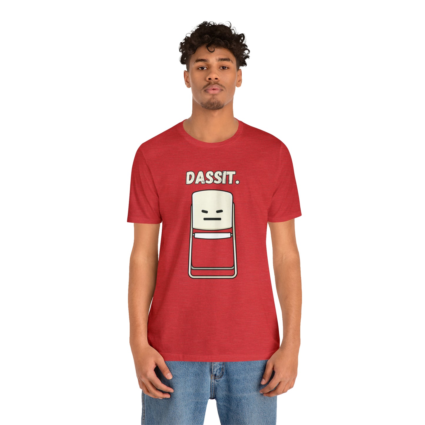 Dassit. Cartoon White Chair Edition. Unisex T-Shirt