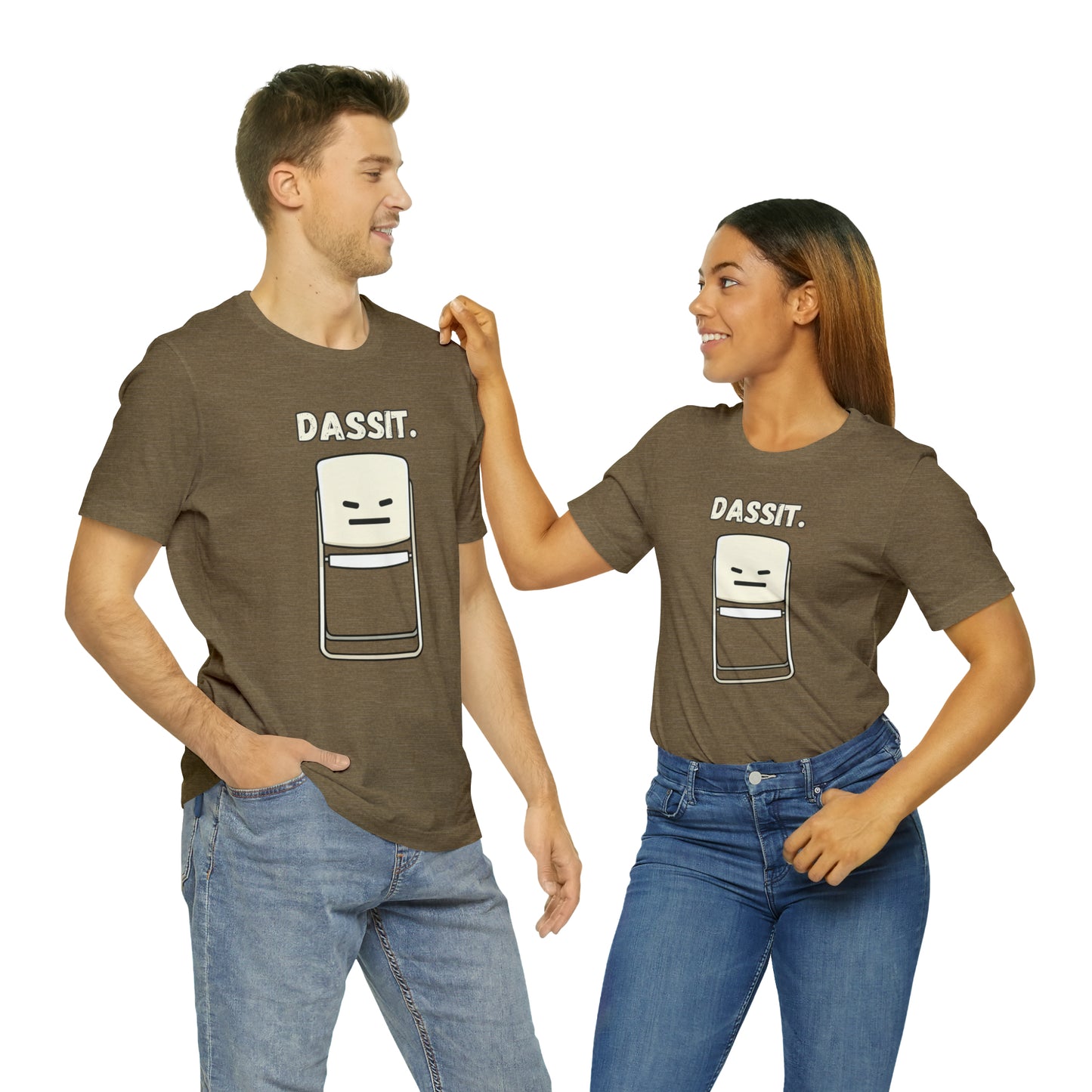 Dassit. Cartoon White Chair Edition. Unisex T-Shirt