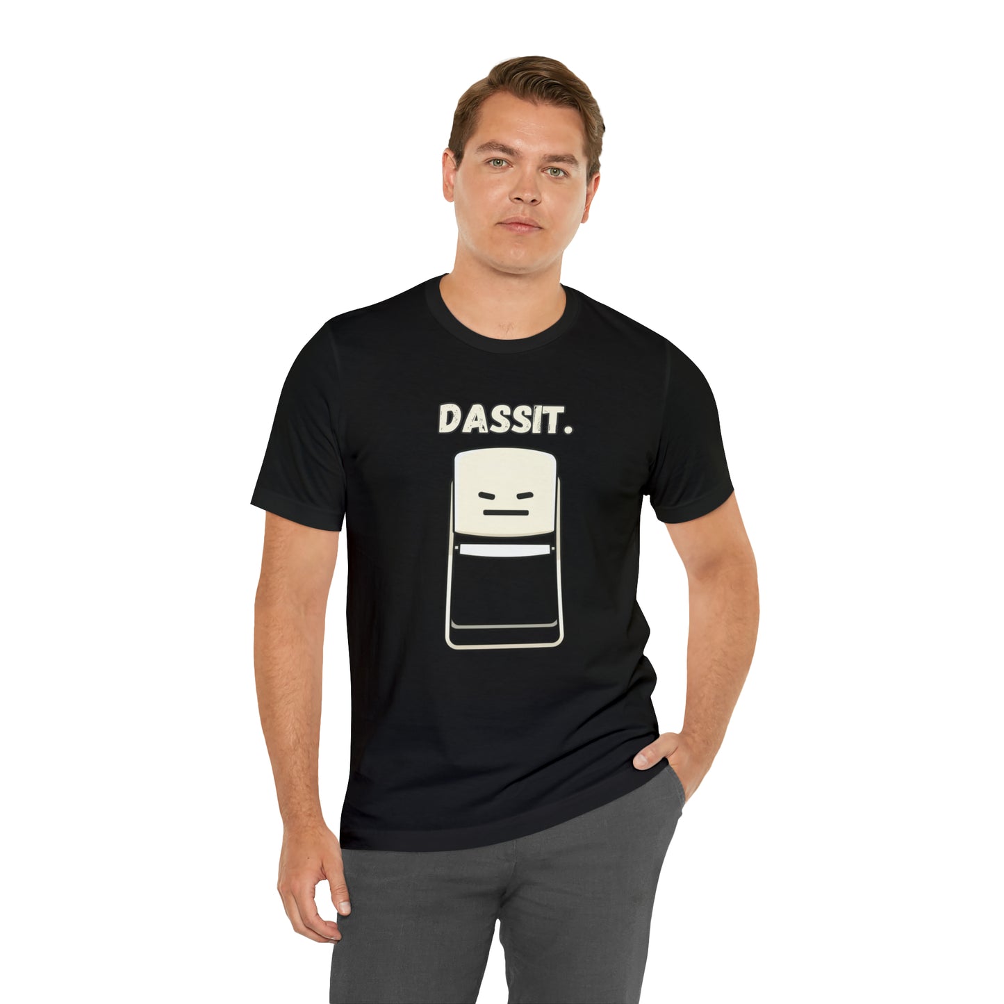 Dassit. Cartoon White Chair Edition. Unisex T-Shirt