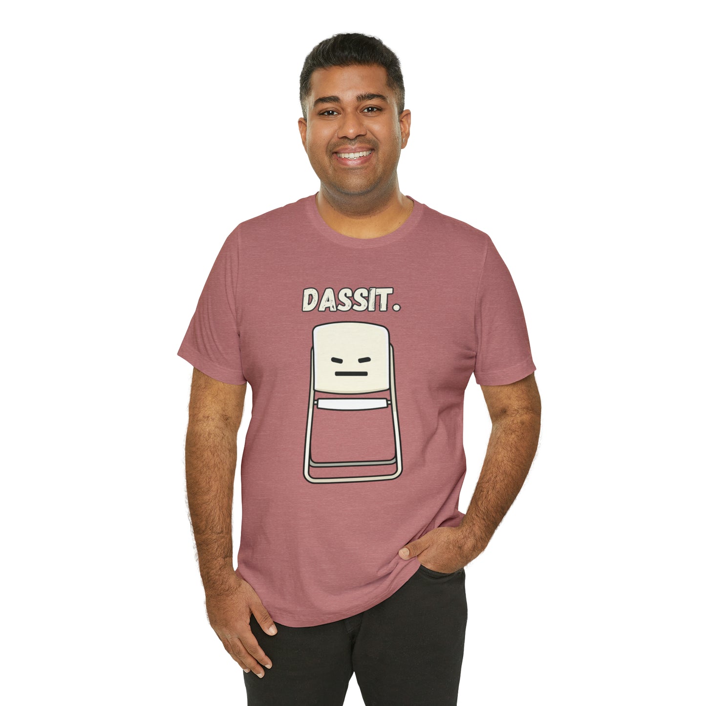 Dassit. Cartoon White Chair Edition. Unisex T-Shirt