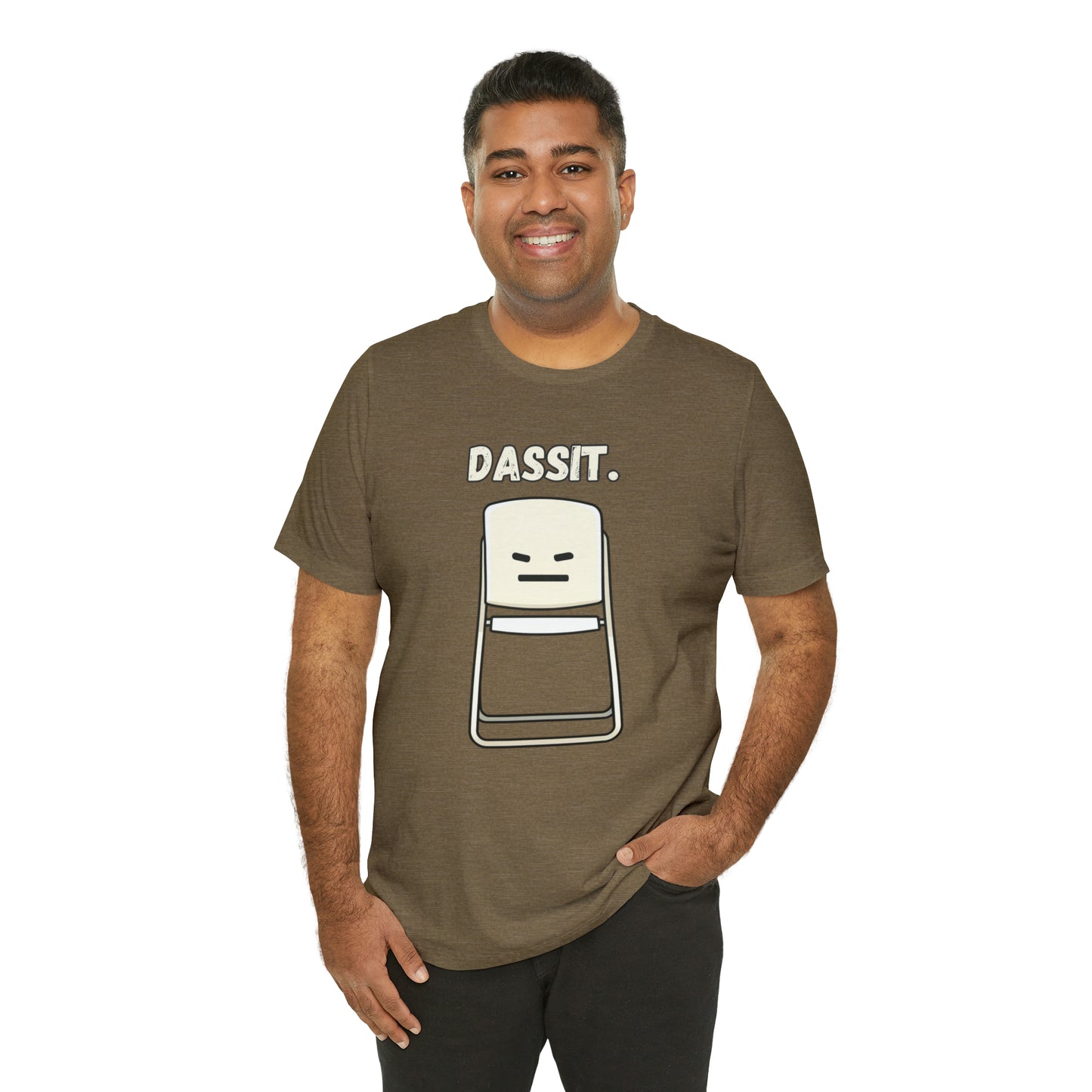 Dassit. Cartoon White Chair Edition. Unisex T-Shirt