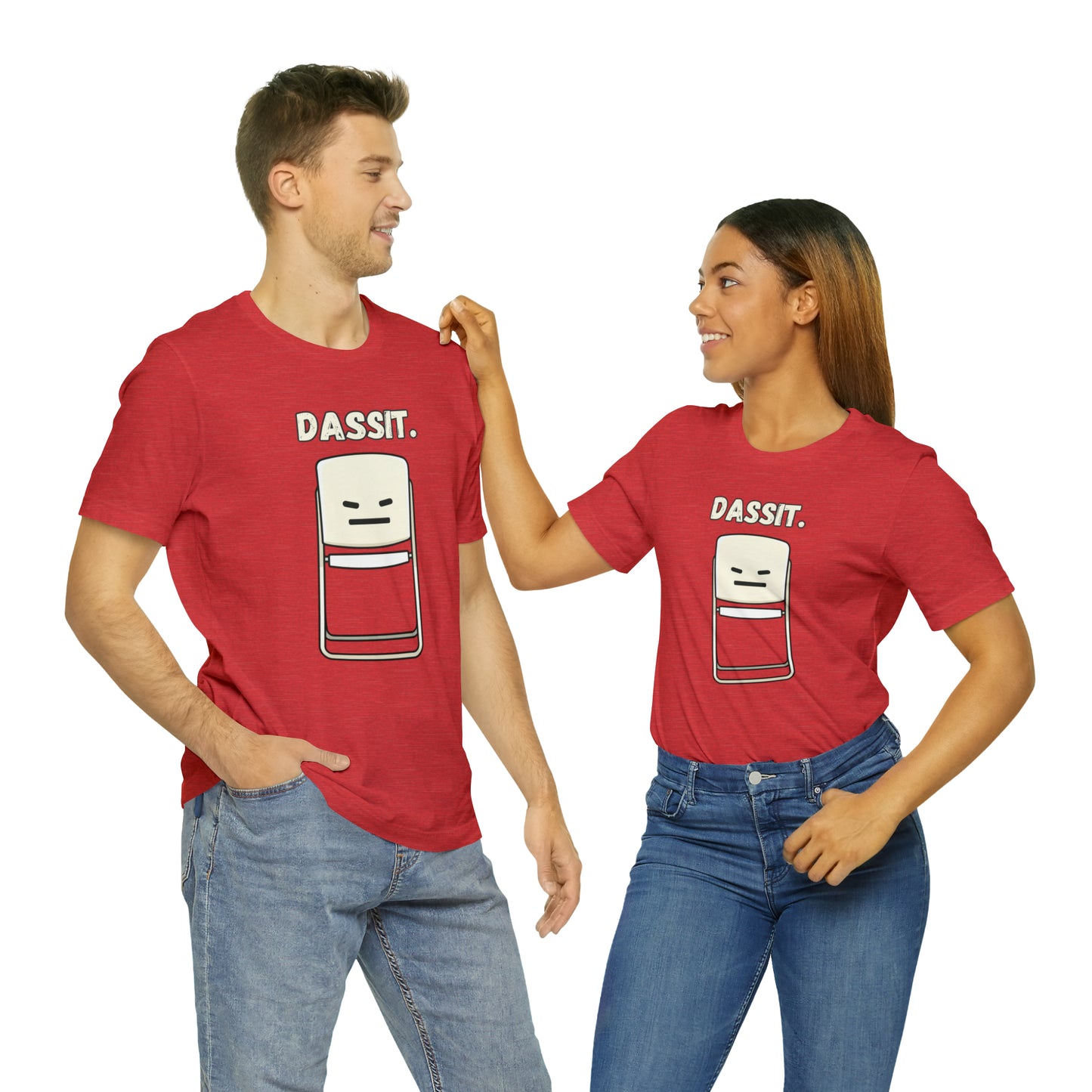 Dassit. Cartoon White Chair Edition. Unisex T-Shirt