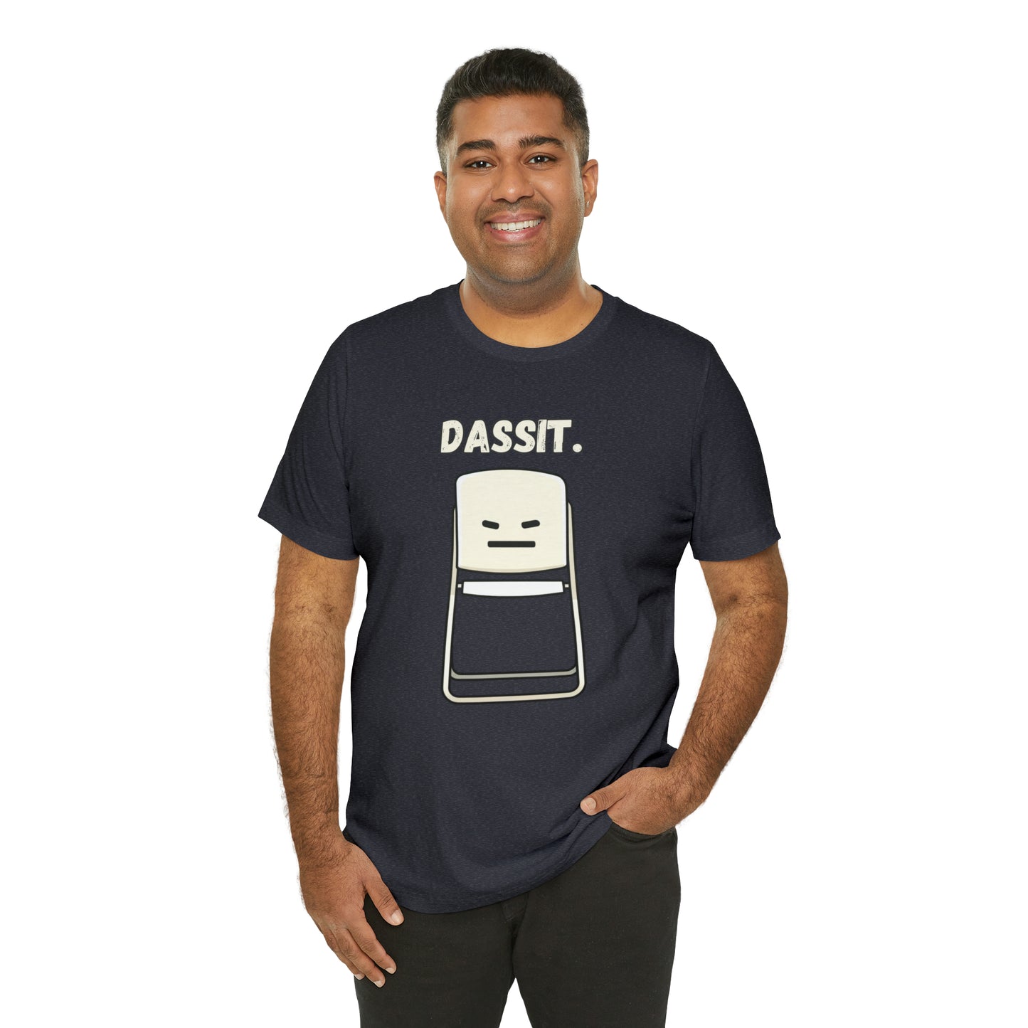 Dassit. Cartoon White Chair Edition. Unisex T-Shirt