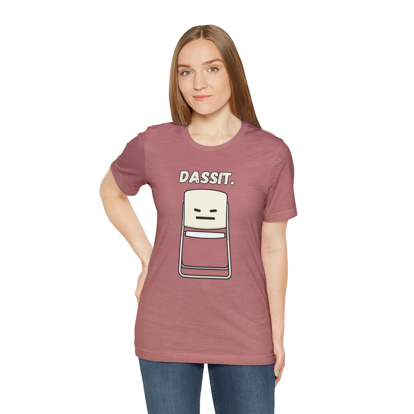 Dassit. Cartoon White Chair Edition. Unisex T-Shirt