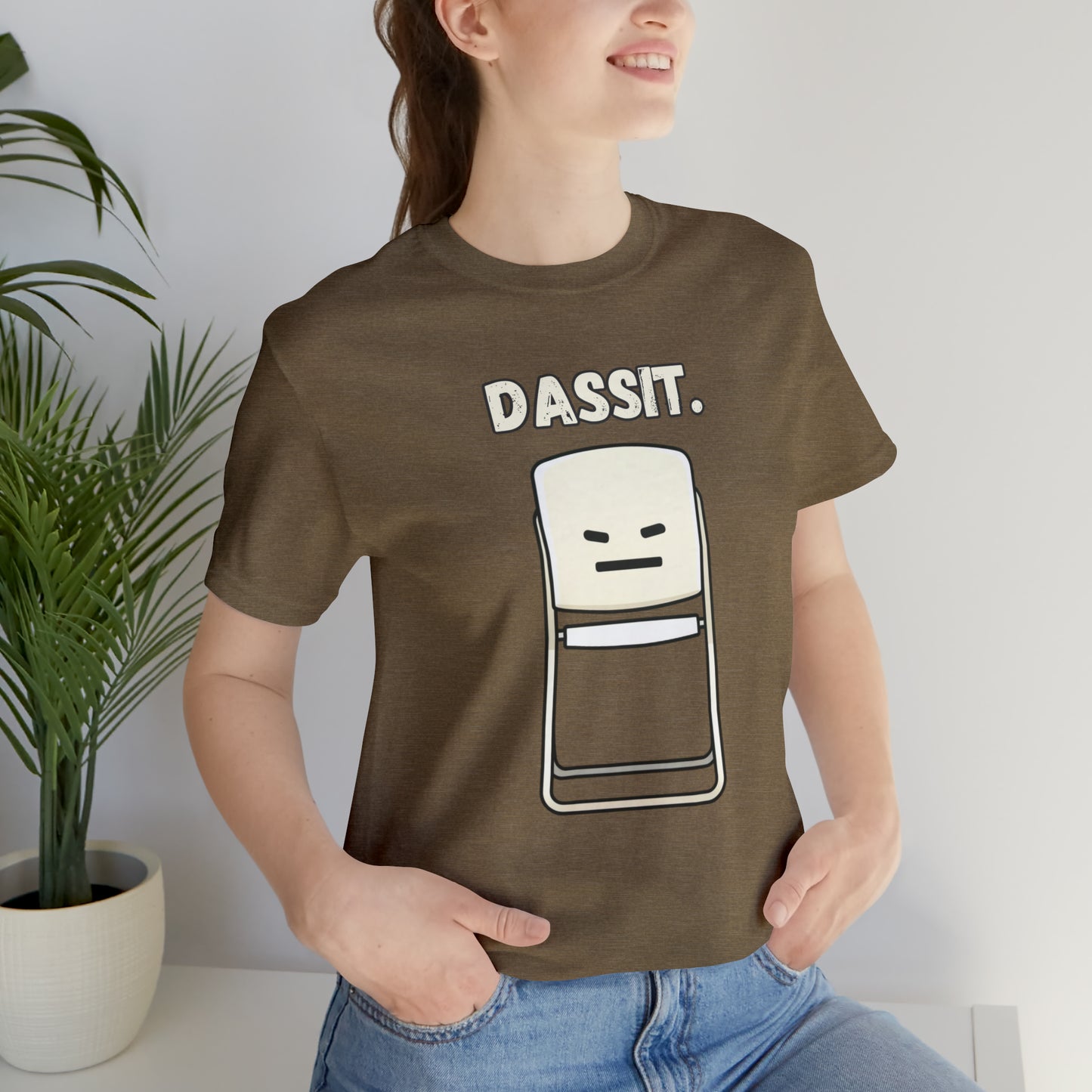 Dassit. Cartoon White Chair Edition. Unisex T-Shirt