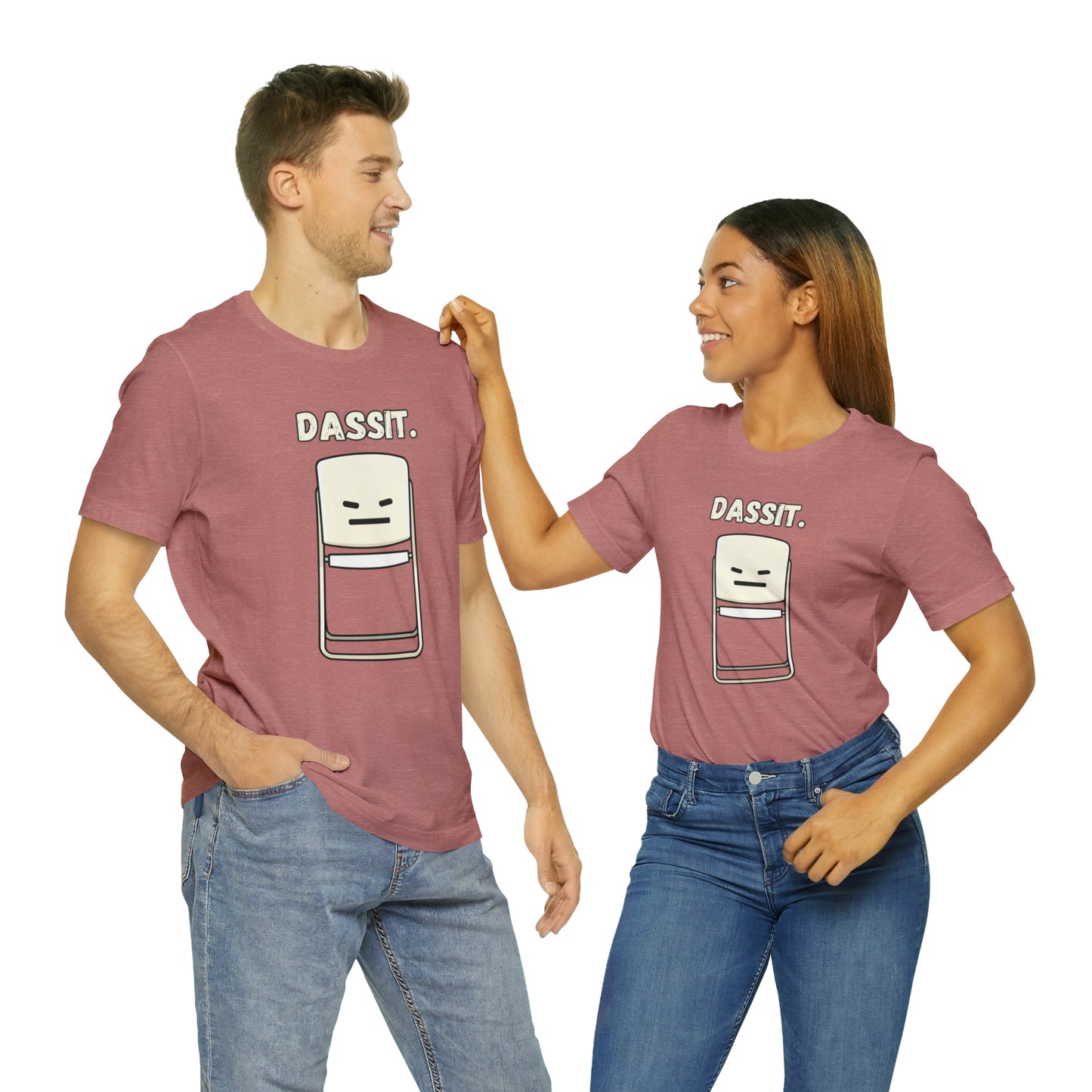 Dassit. Cartoon White Chair Edition. Unisex T-Shirt