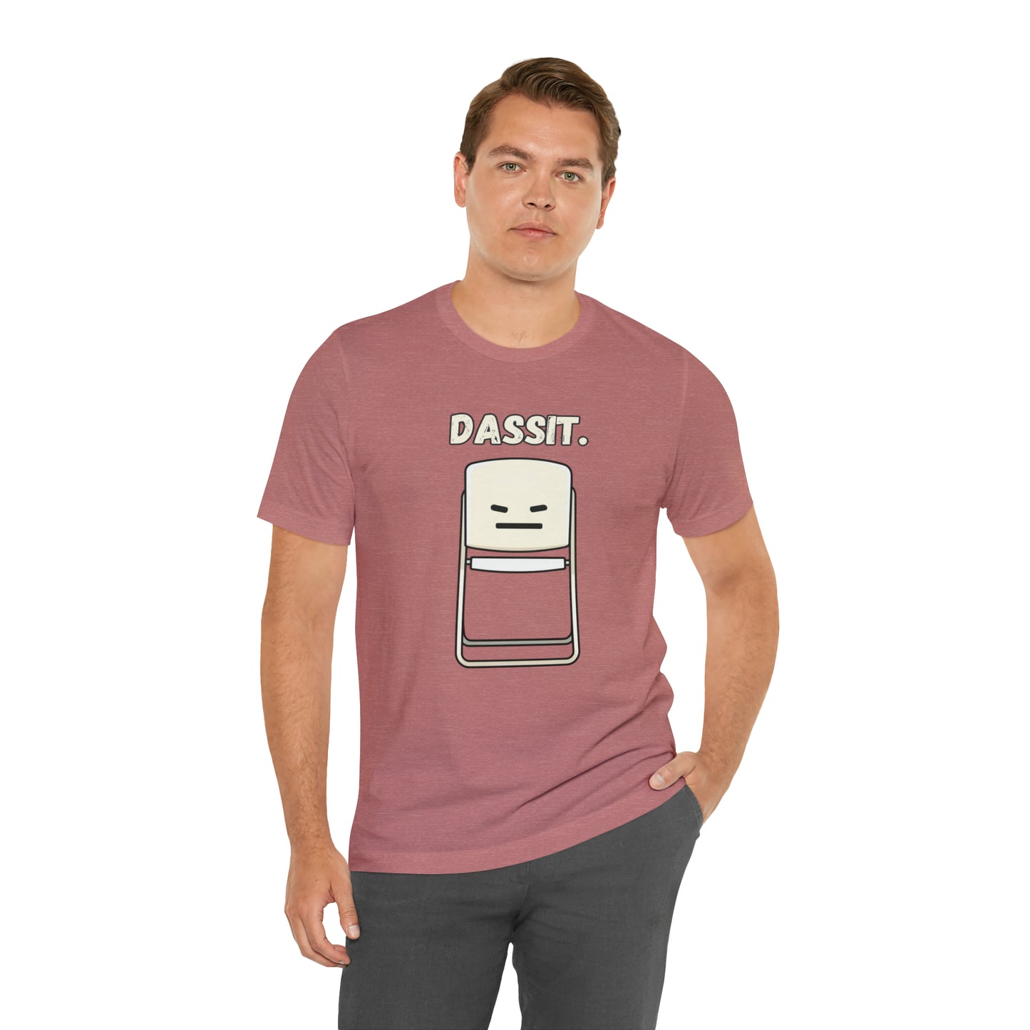 Dassit. Cartoon White Chair Edition. Unisex T-Shirt