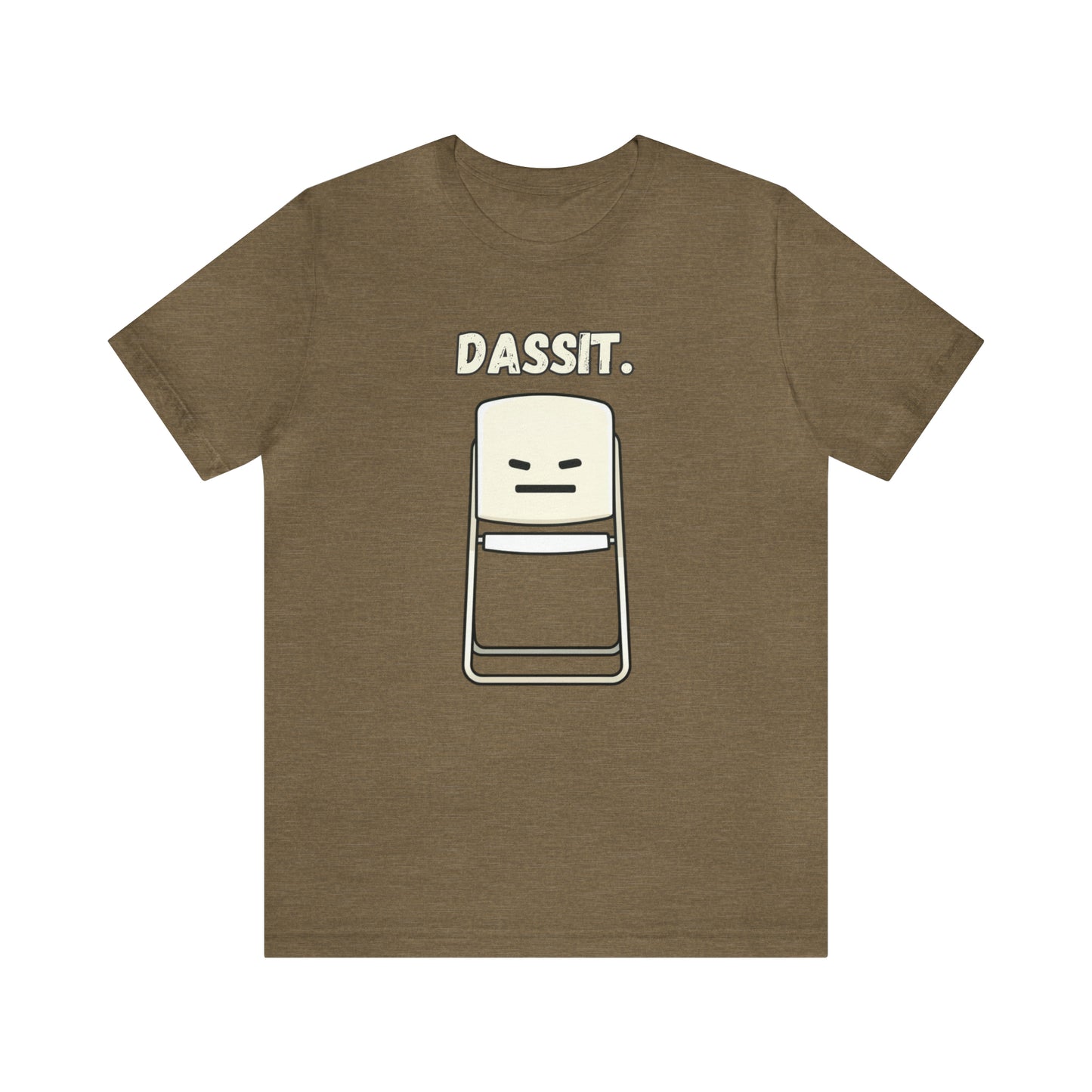 Dassit. Cartoon White Chair Edition. Unisex T-Shirt