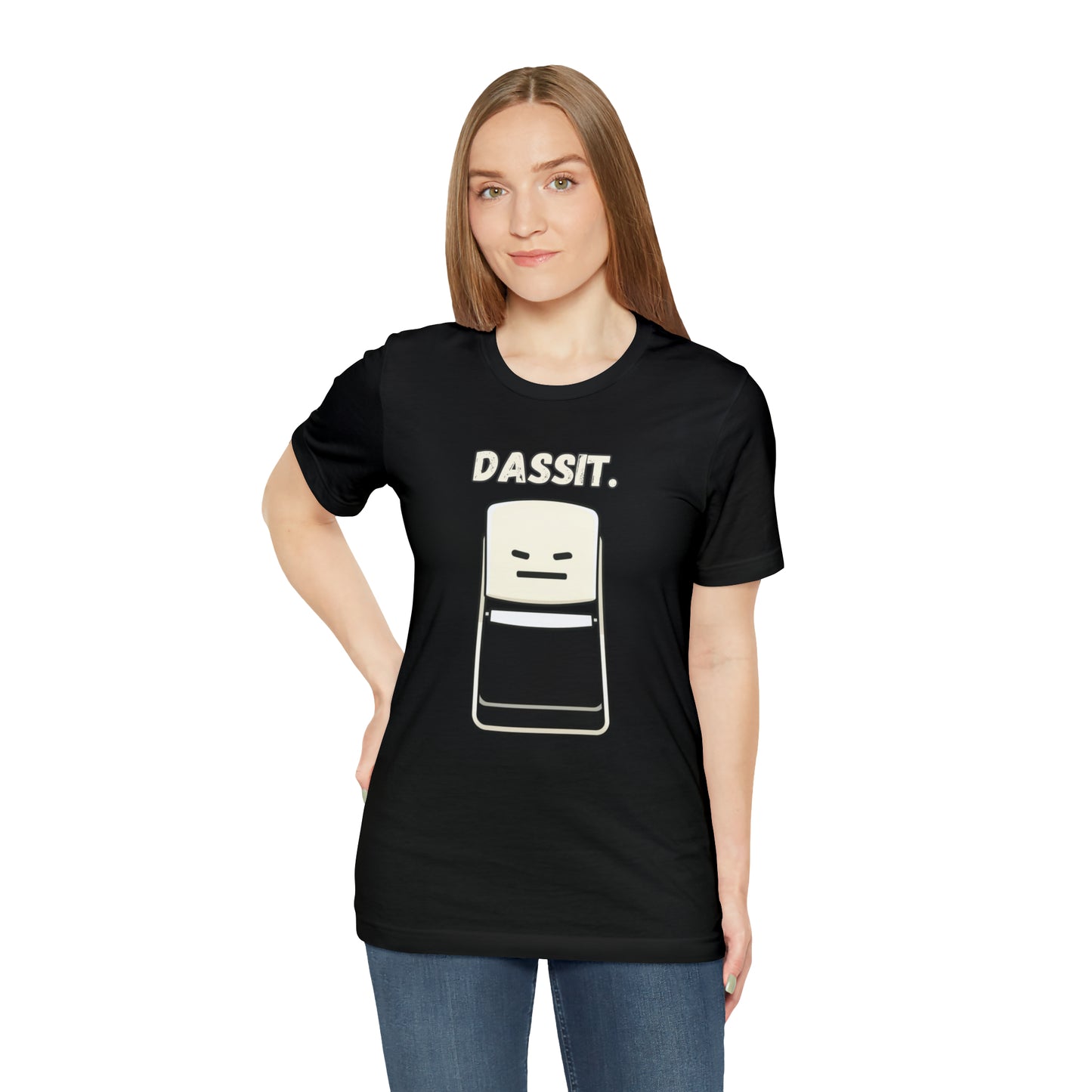 Dassit. Cartoon White Chair Edition. Unisex T-Shirt