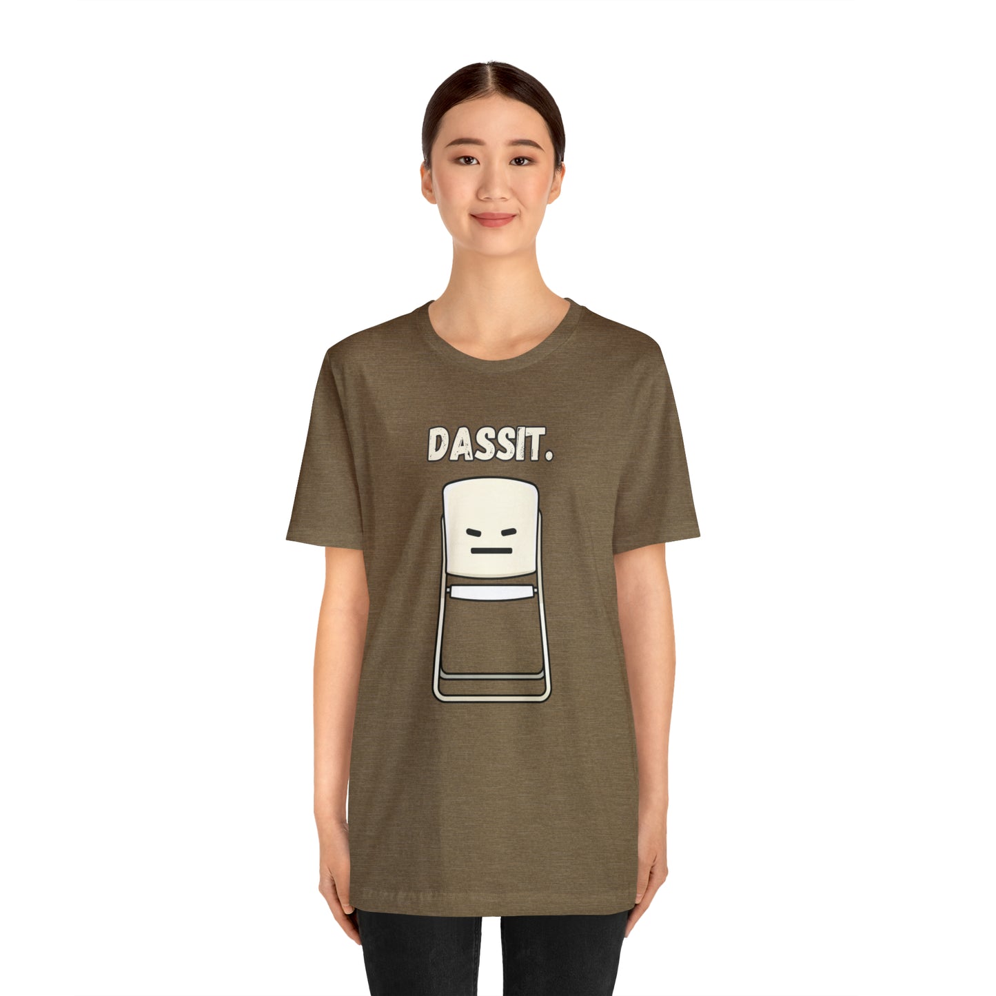 Dassit. Cartoon White Chair Edition. Unisex T-Shirt