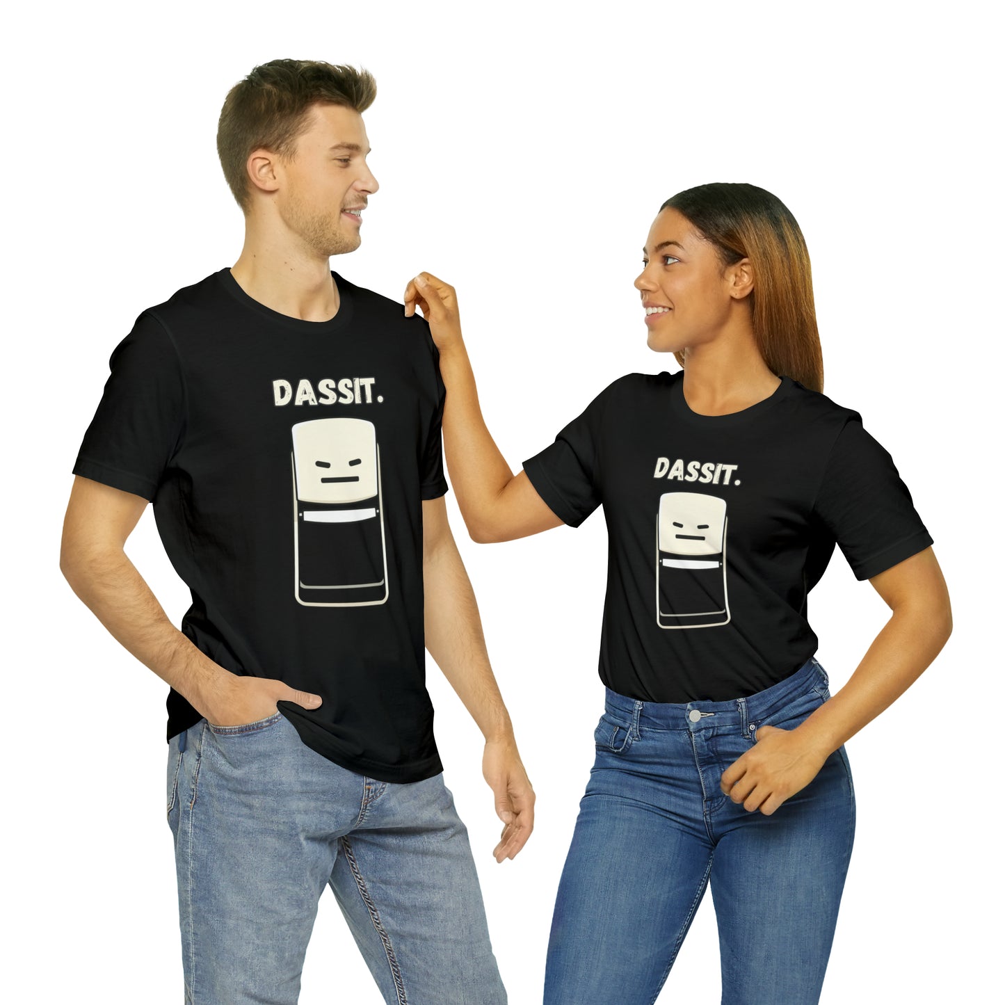 Dassit. Cartoon White Chair Edition. Unisex T-Shirt