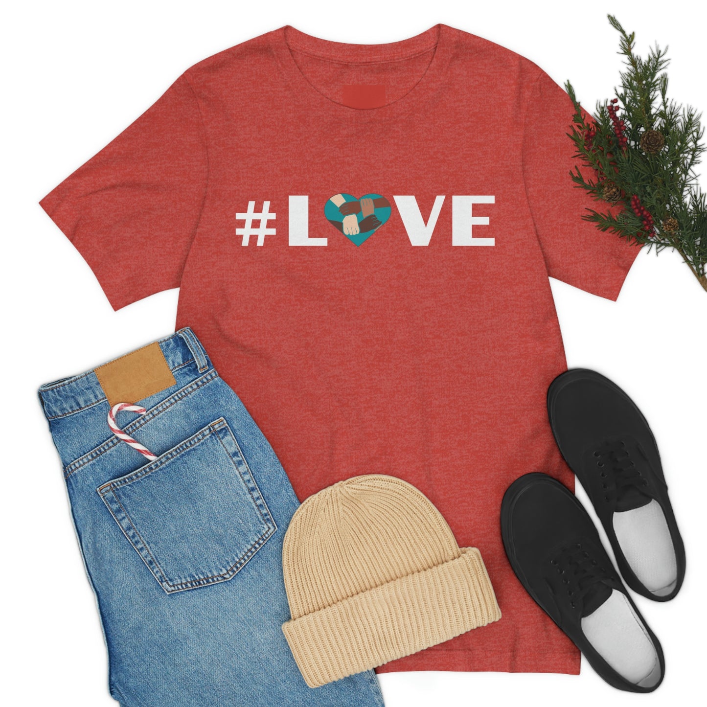 Love & Unity Heart. Unisex T-Shirt