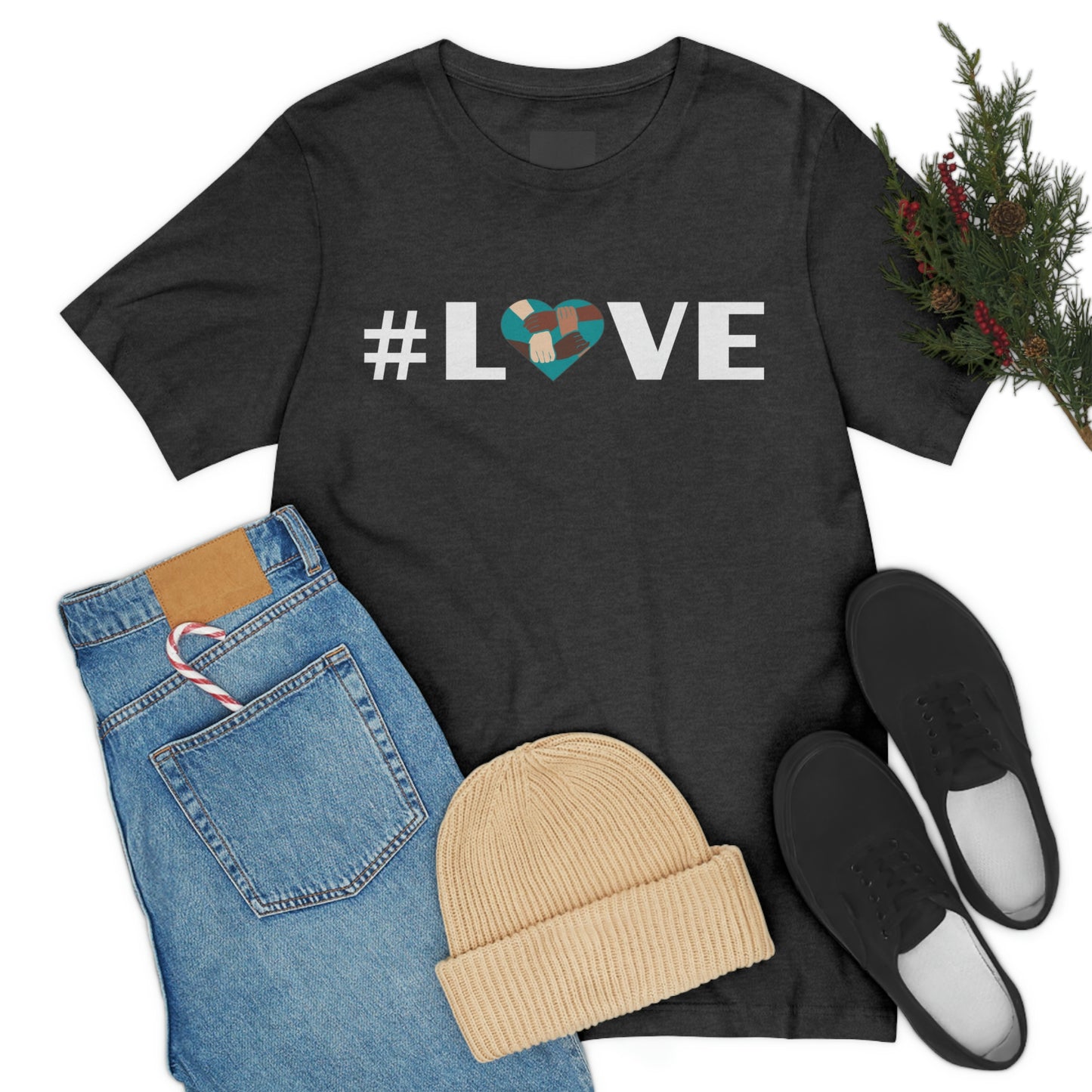 Love & Unity Heart. Unisex T-Shirt