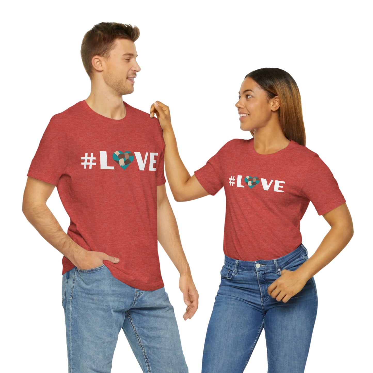 Love & Unity Heart. Unisex T-Shirt