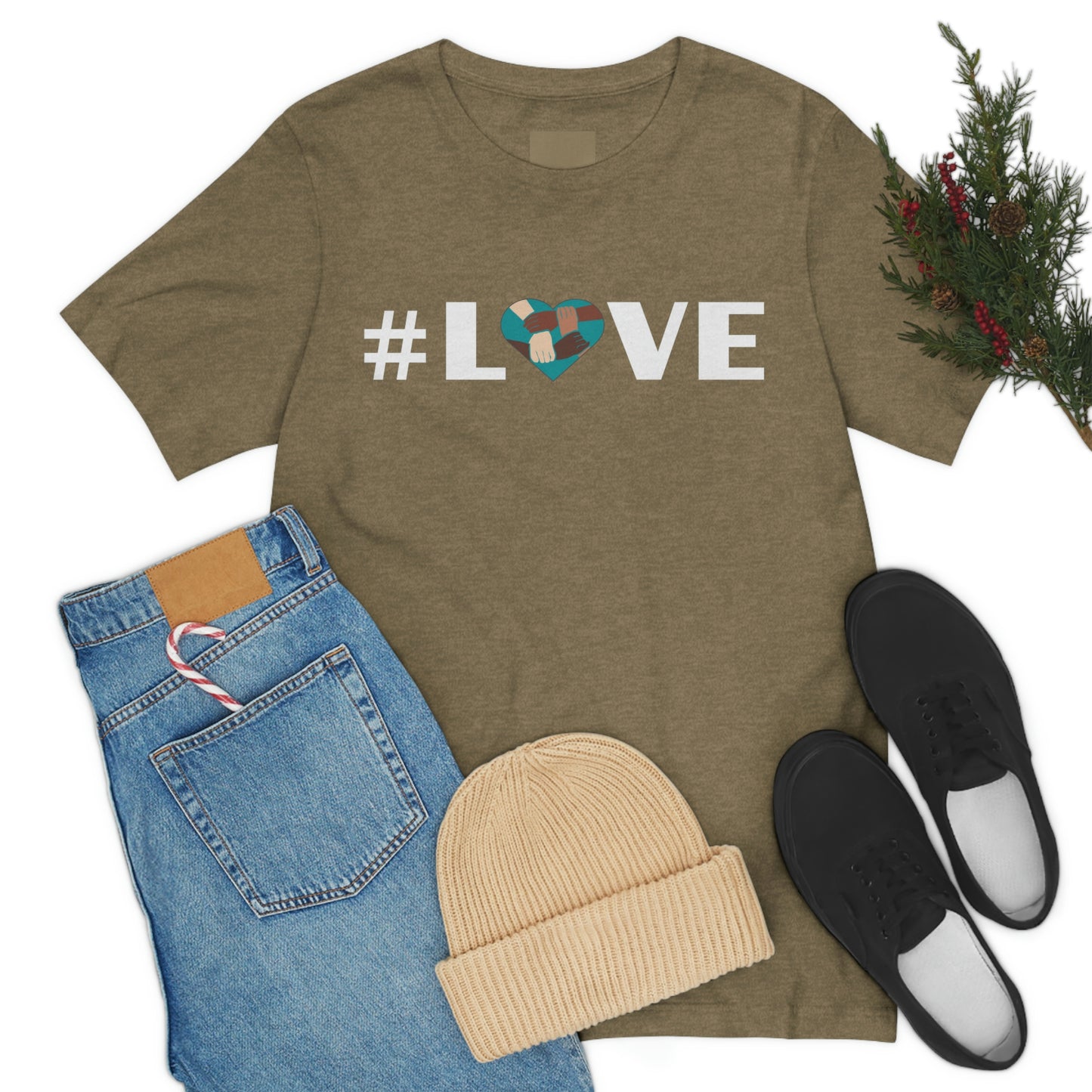 Love & Unity Heart. Unisex T-Shirt