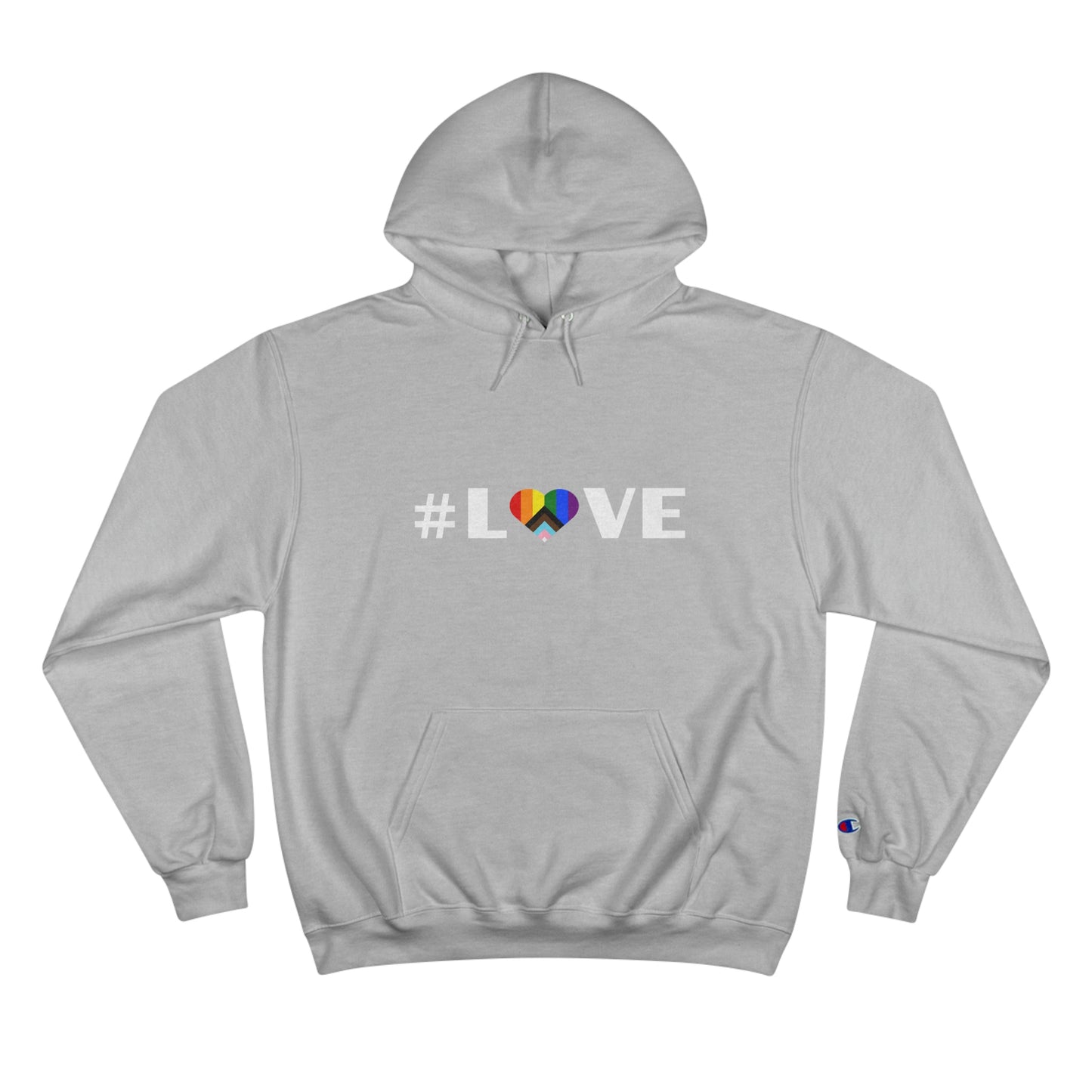 Love & Unity Heart. Unisex Champion Hoodie.