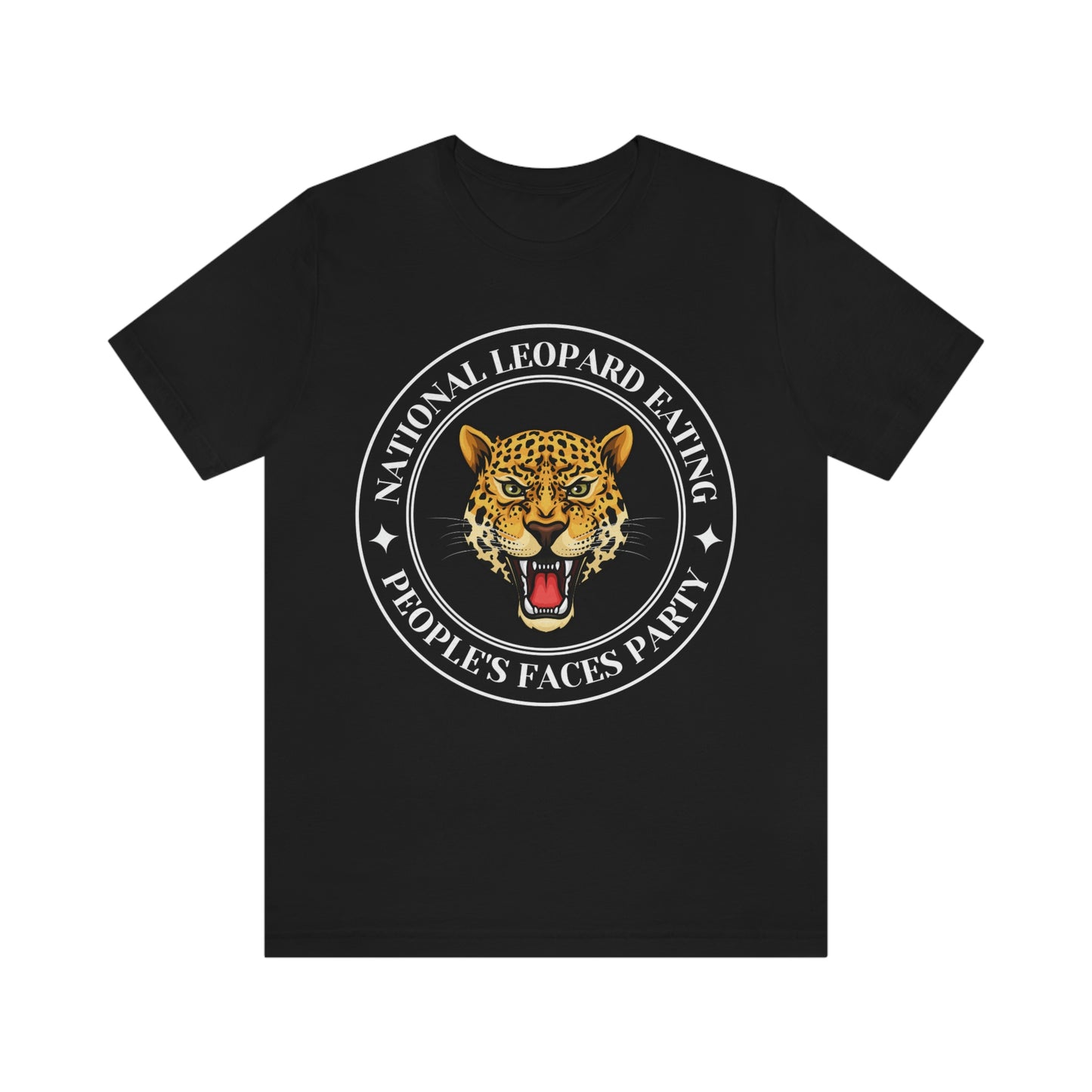 Leopard Eating Faces. Unisex Political T-Shirt