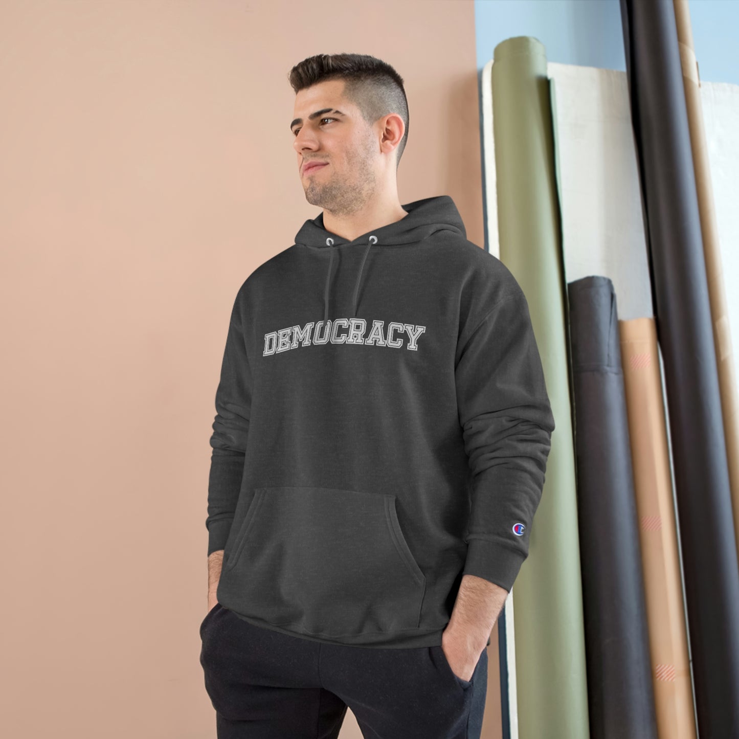 Champion of Democracy. Unisex Champion Hoodie