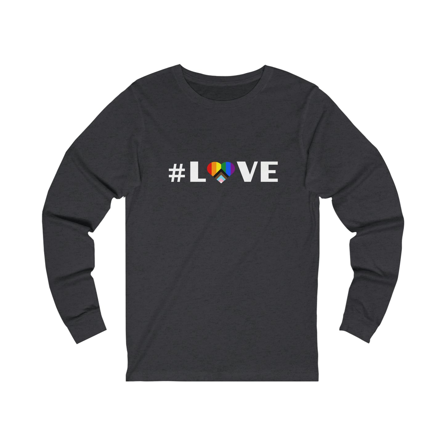 Love & Pride Heart. Unisex Long-Sleeve Tee