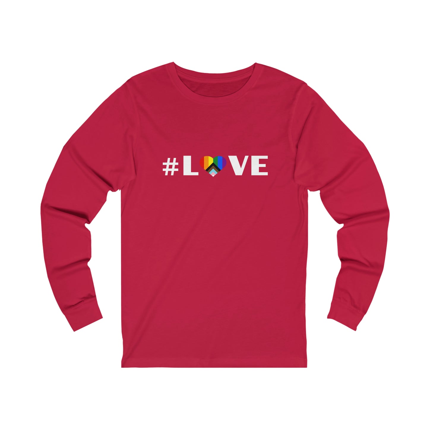 Love & Pride Heart. Unisex Long-Sleeve Tee