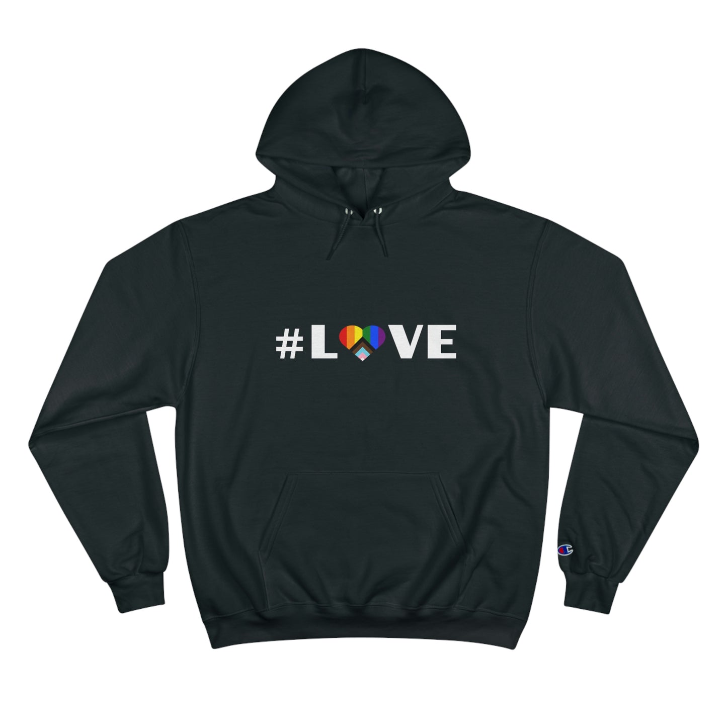 Love & Unity Heart. Unisex Champion Hoodie.