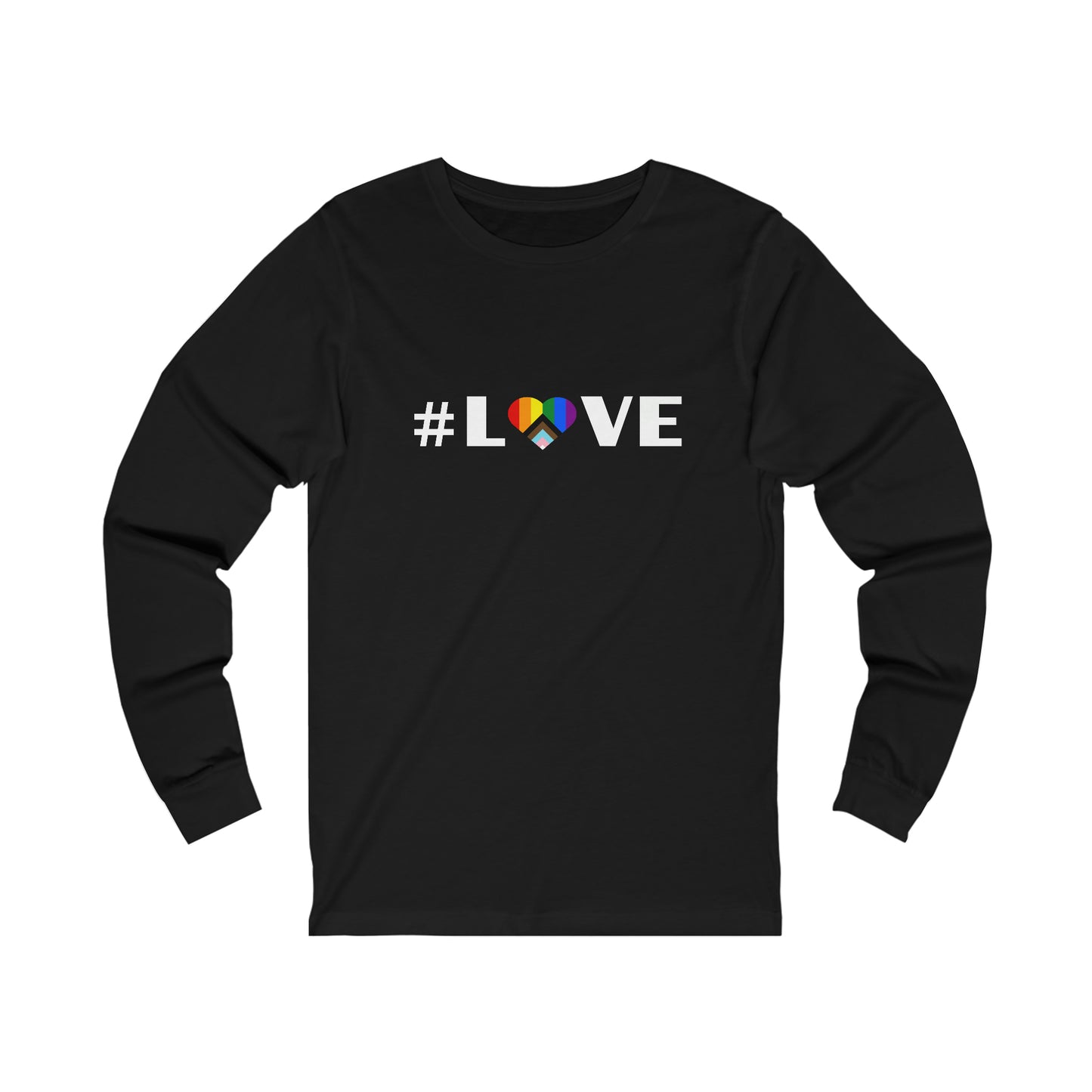 Love & Pride Heart. Unisex Long-Sleeve Tee