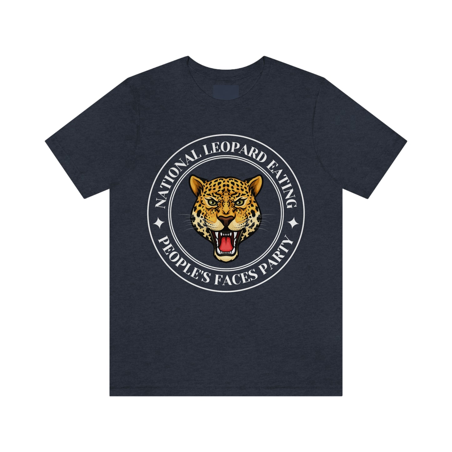 Leopard Eating Faces. Unisex Political T-Shirt