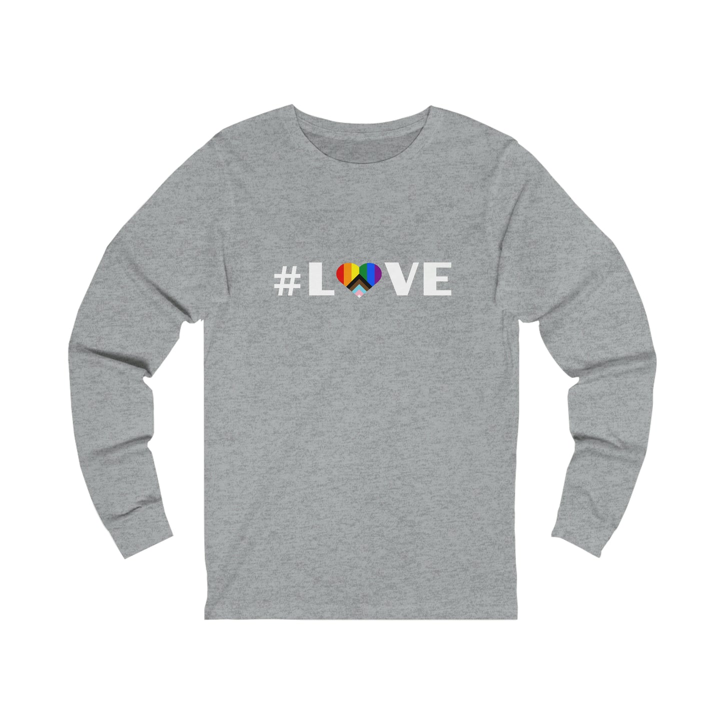 Love & Pride Heart. Unisex Long-Sleeve Tee