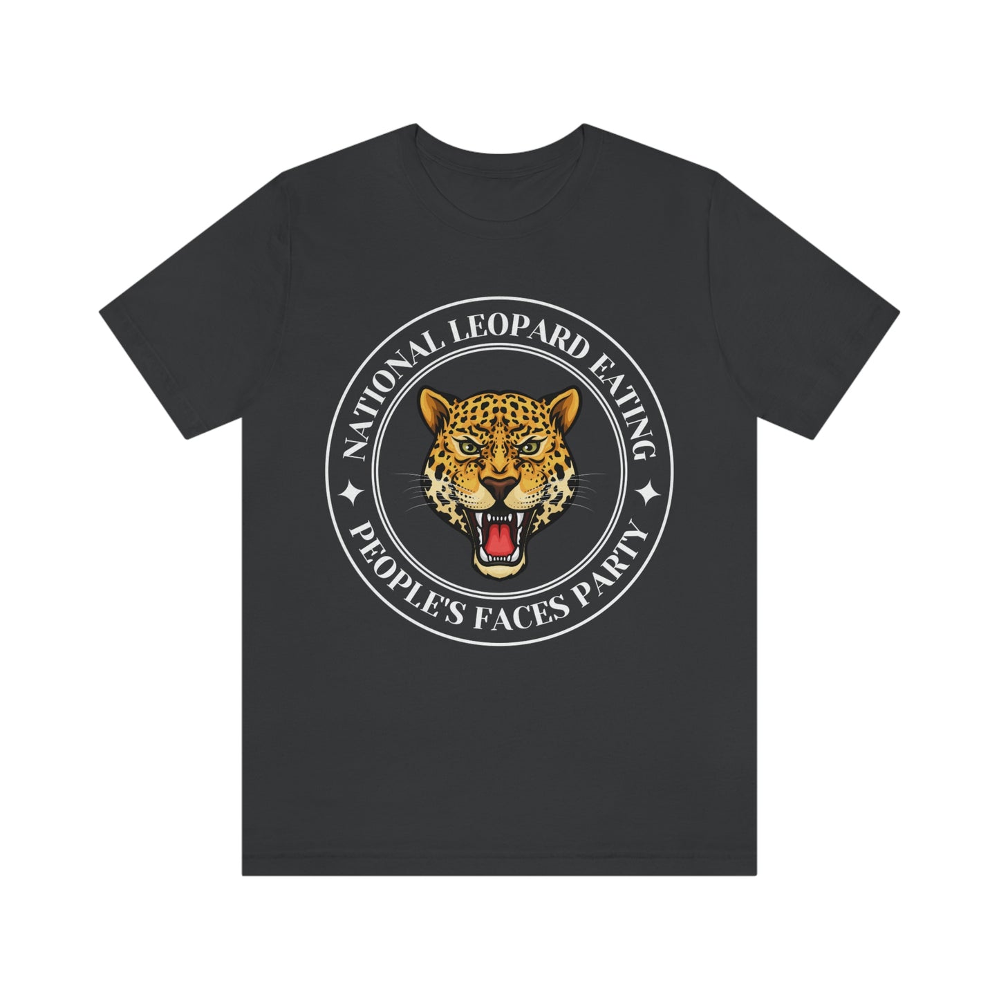 Leopard Eating Faces. Unisex Political T-Shirt