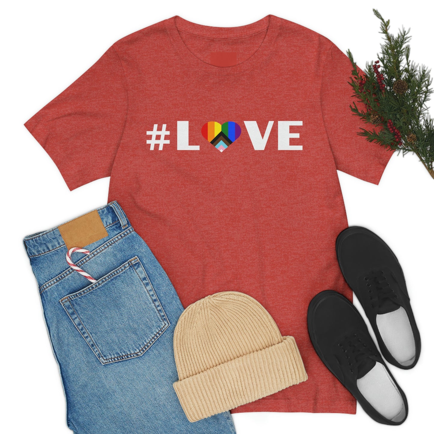 Love & Pride Heart. Unisex T-Shirt