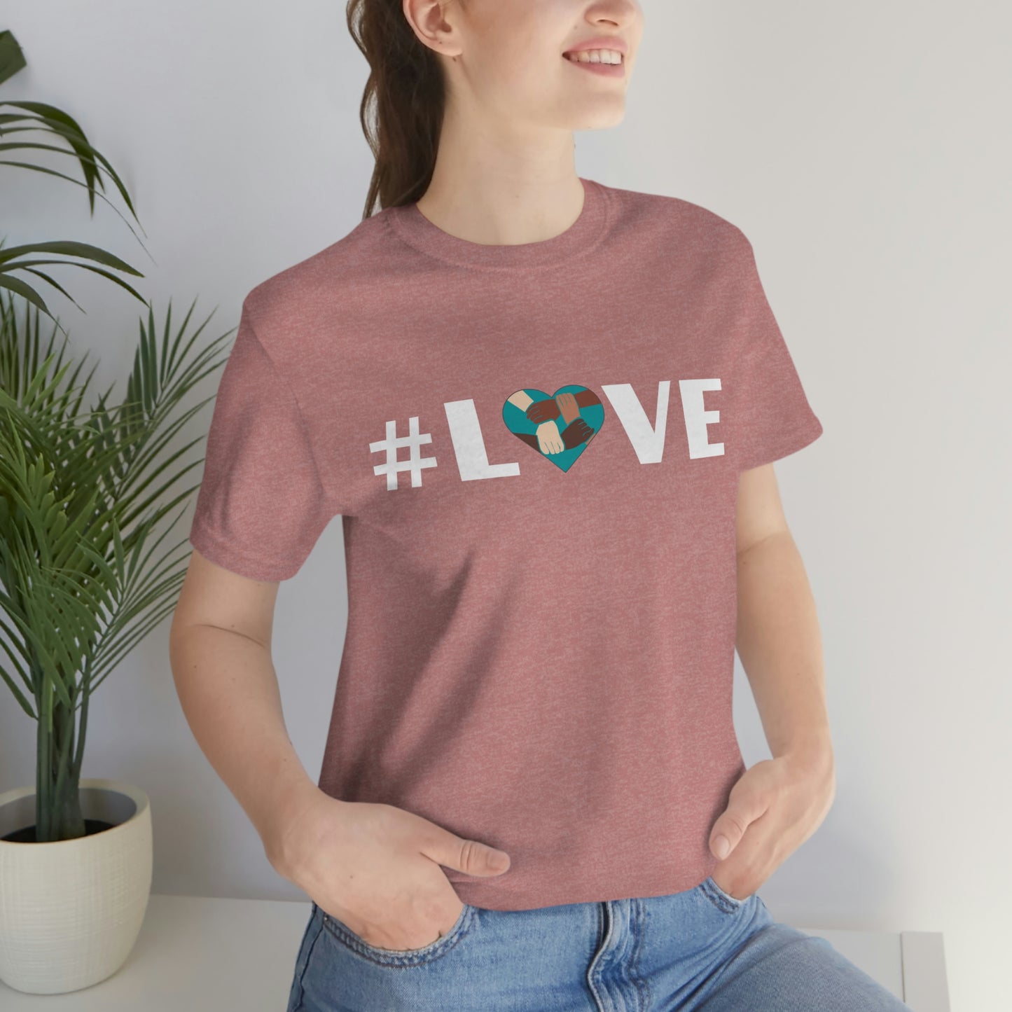 Love & Unity Heart. Unisex T-Shirt