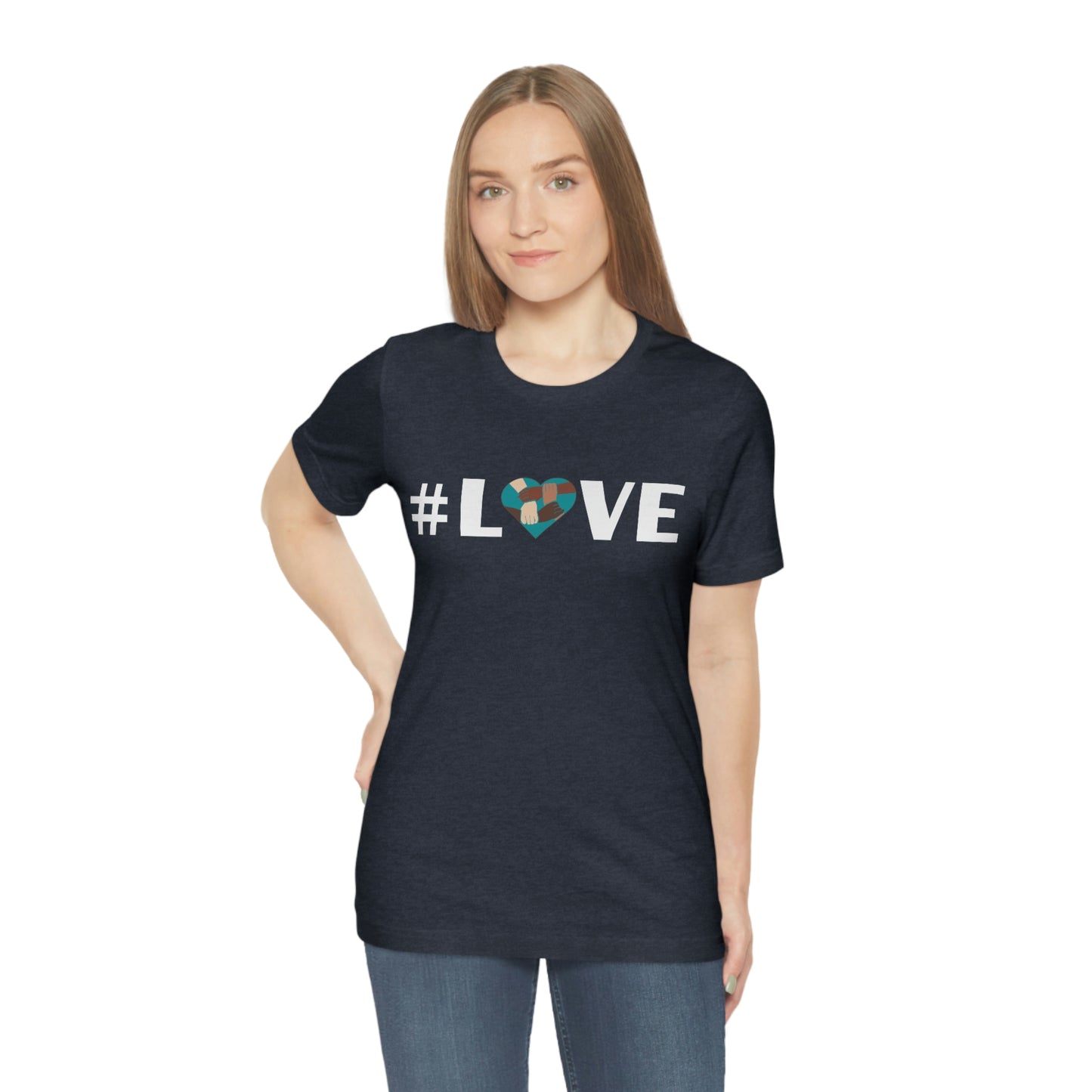 Love & Unity Heart. Unisex T-Shirt