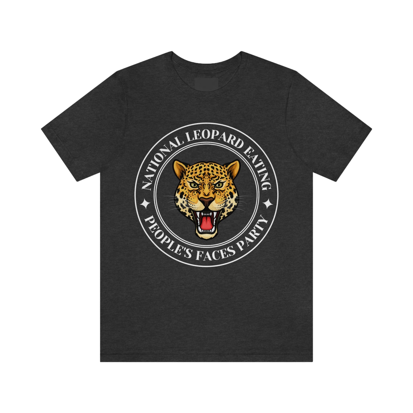 Leopard Eating Faces. Unisex Political T-Shirt