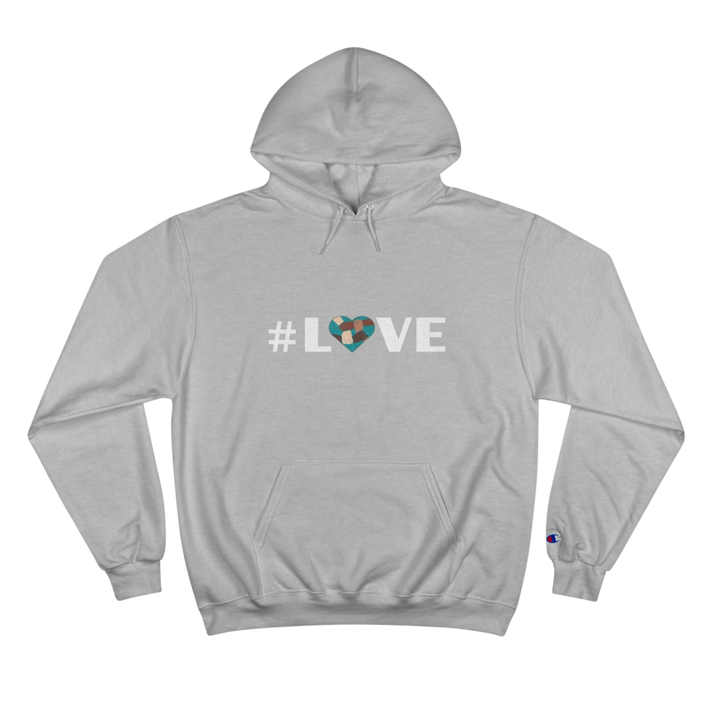 Love & Unity Heart. Unisex Champion Hoodie