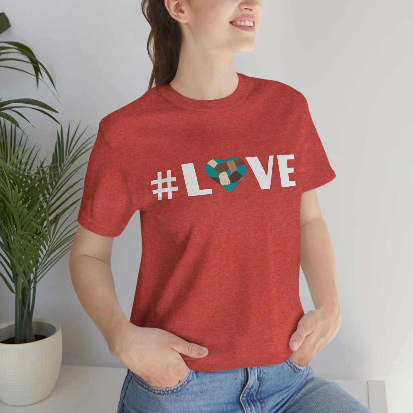 Love & Unity Heart. Unisex T-Shirt