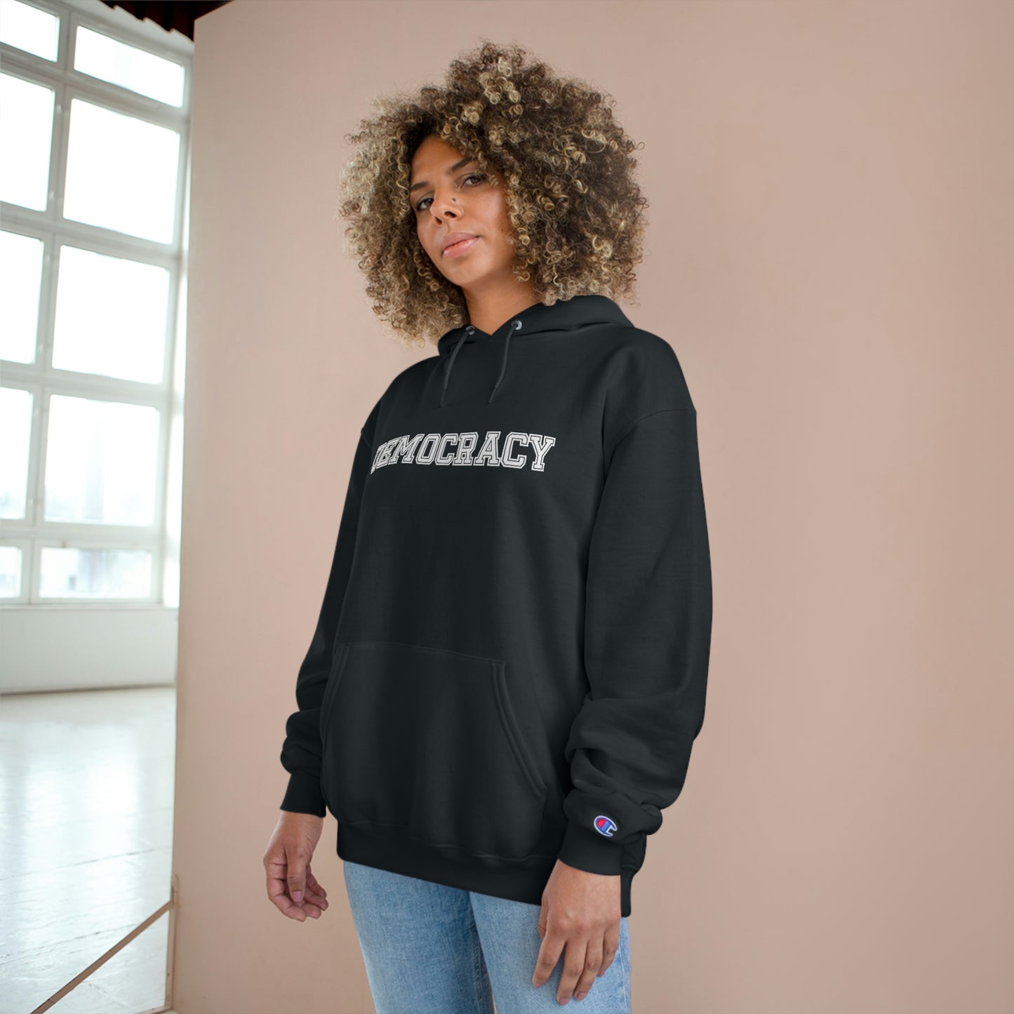 Champion of Democracy. Unisex Champion Hoodie