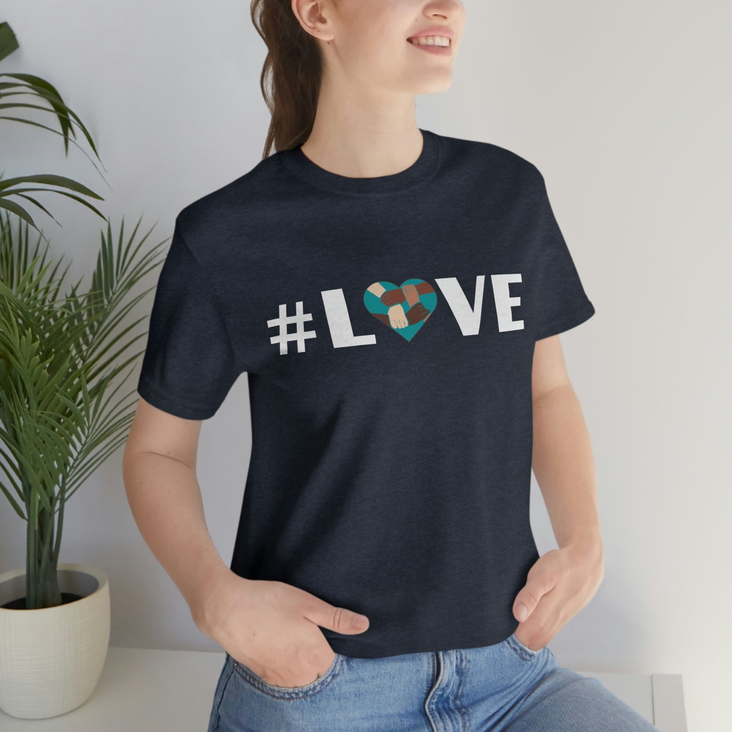 Love & Unity Heart. Unisex T-Shirt