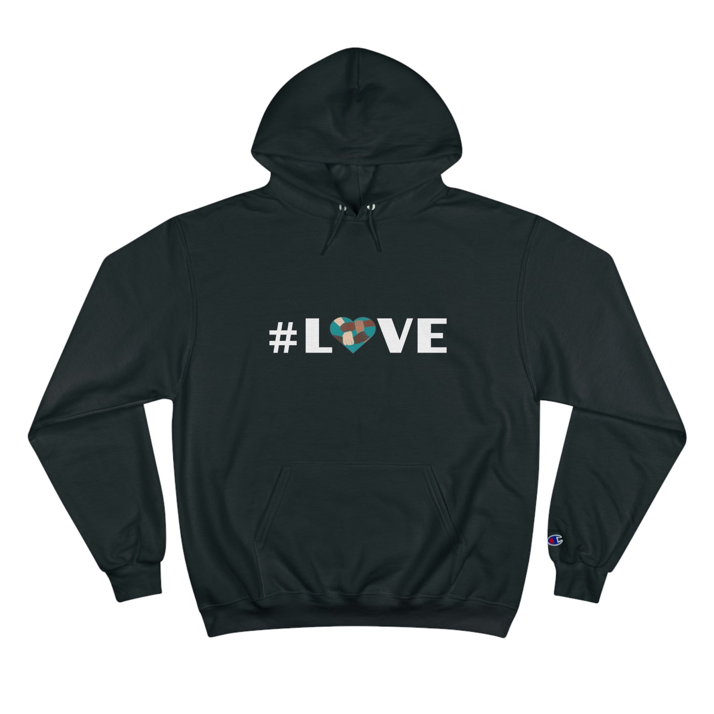 Love & Unity Heart. Unisex Champion Hoodie