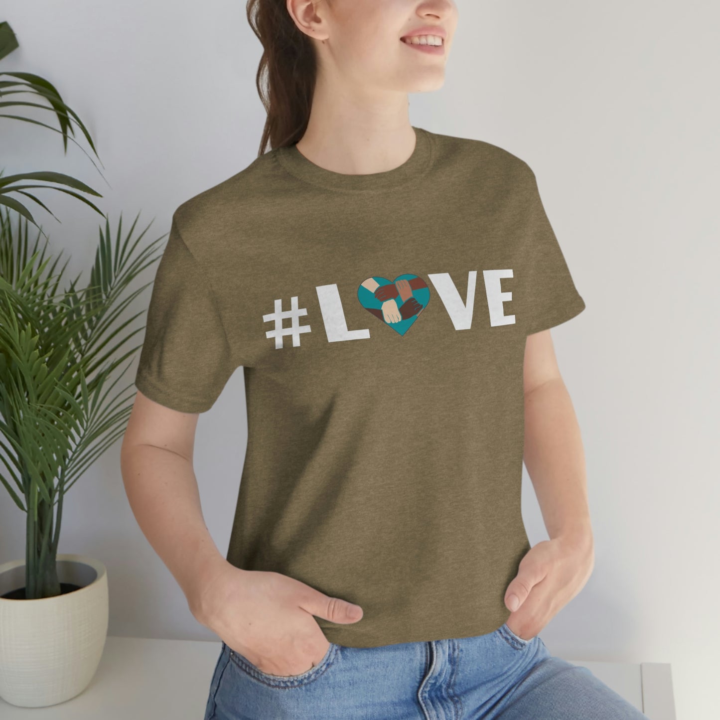 Love & Unity Heart. Unisex T-Shirt