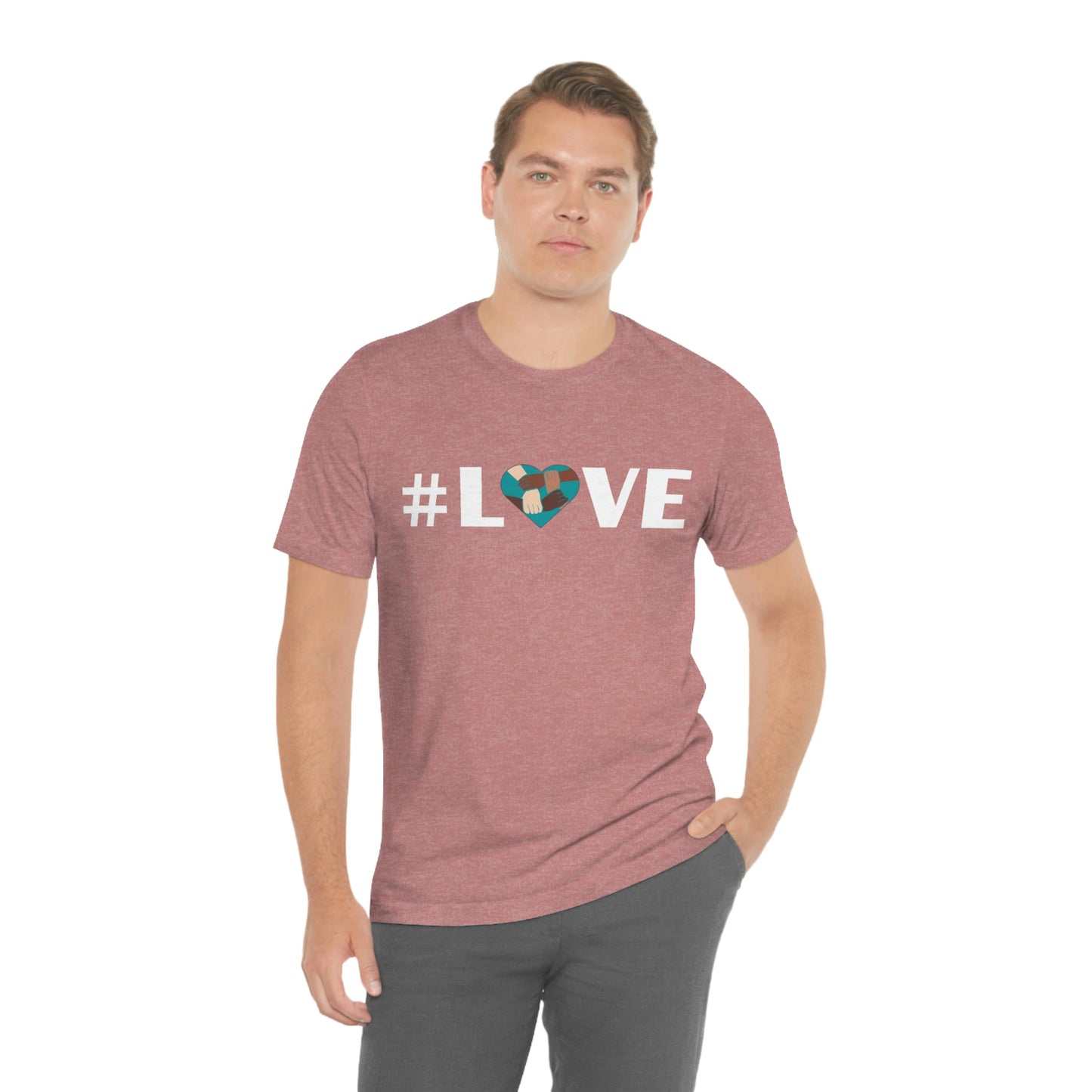 Love & Unity Heart. Unisex T-Shirt